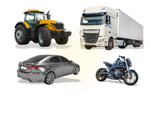 Tipos de veículos rastreados: carros, motos, caminhões e frotas